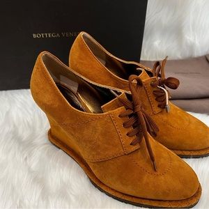 Bottega Veneta wedge booties.